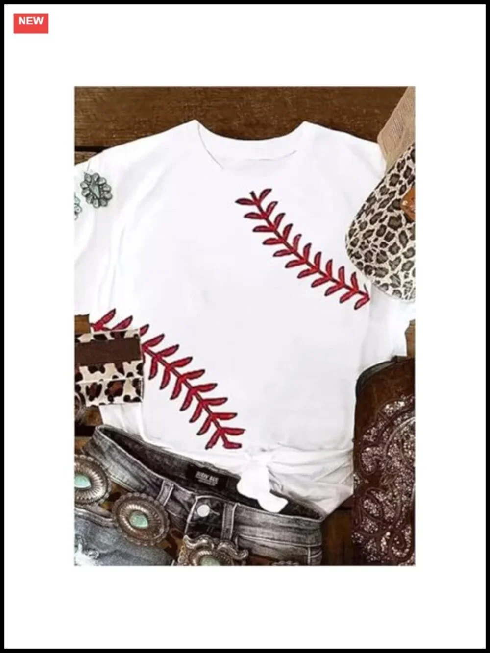 Womens Baseball T-Shirt Short Sleeve Graphic Tee Cotton Blend Top